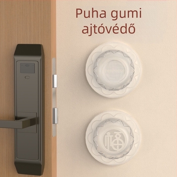 Ajtófogantyú ütközésvédő szilikon párna, gömb alakú, Típus A, 100 darabos csomag, ragasztónyom nélkül