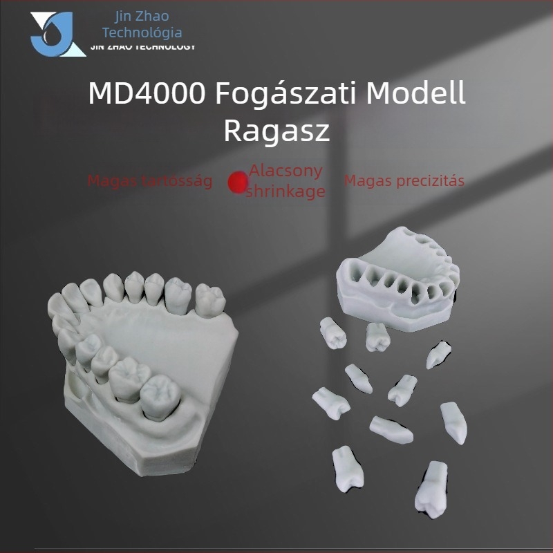 Jin Chao fénykötő fogászati modell 3D nyomtatáshoz használt gyanta, ortodontikus sorozat, felbontás 0,05 mm, LCD 405 nm