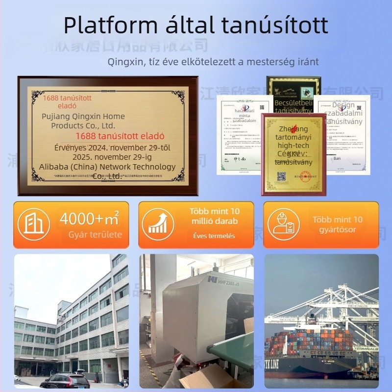Konyhai perforált tároló polc kampókkal