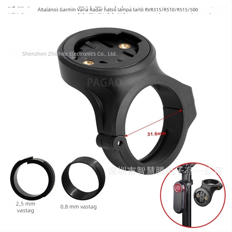 Kerékpár hátsó világítás tartója Garmin Varia RTL510 RTL515 RTL500 sorozathoz
