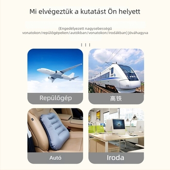 Felfújható deréktámasz utazáshoz, hordozható ágyéki támasz hosszú útakon