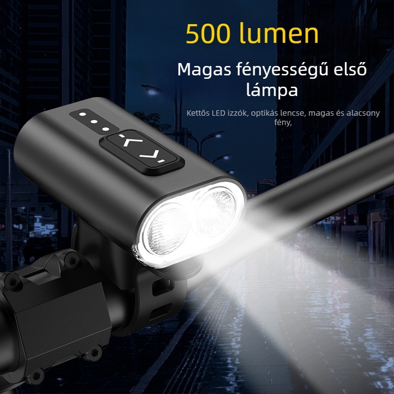 MANGEL EYES Mountain bike kerékpár lámpa — magas és alacsony fénysugár, USB töltés, nagy fényerő