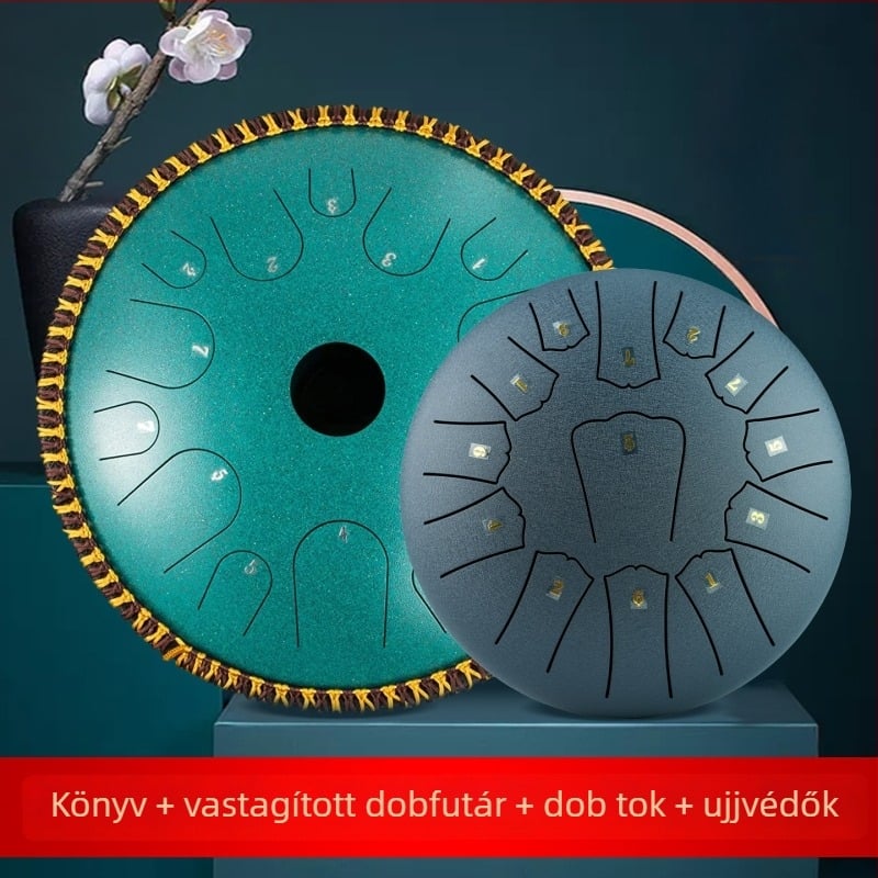 Lotusz Eterikus Acélnyelvű Ütőhangszer – 13 hangnem és 14 hangnem, kezdőknek, professzionális színvonalú kézi dob