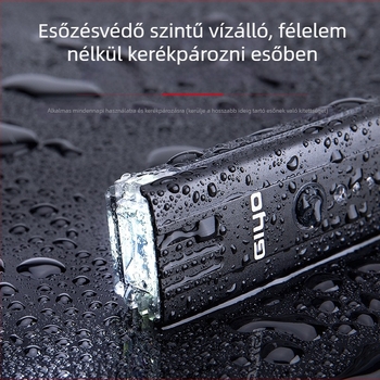 Kerékpár első lámpa USB töltésű, vízálló LR-EOS230