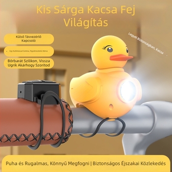 Kerékpár éjszakai világítása kacsa motívummal, kürt és gyermekcsengő – Light year márka, nem importált