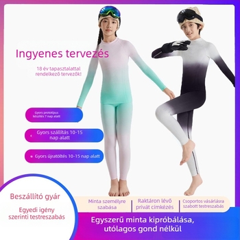 Gyerek sí gyorsan száradó overál, egy darabos elastikus body, poliészter, uniszex, téli, tavaszi és őszi időszakokra