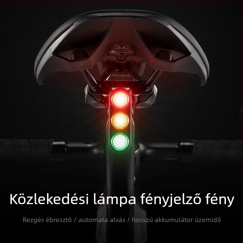 ROCKBROS Kerékpár hátsó lámpa fékindukcióval, hegyi és országúti kerékpárokhoz, éjszakai tekerés, testreszabás elérhető