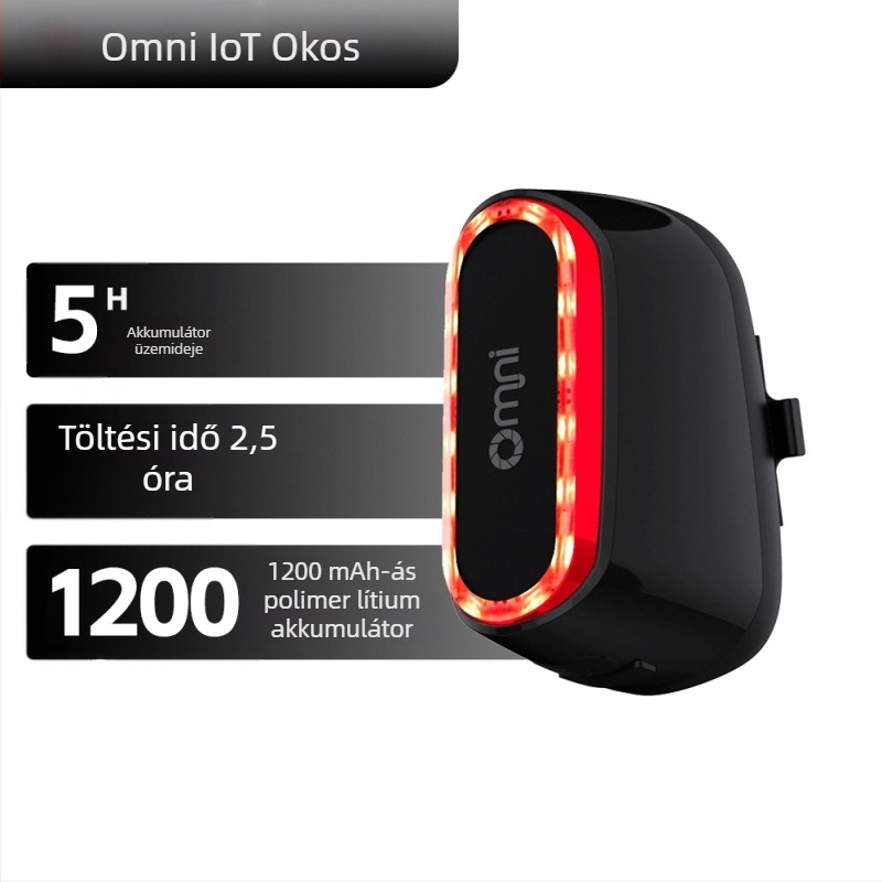 Hegyi kerékpár hátsó lámpa USB töltéssel — intelligens LED lámpa, Omni márka, licencelt privát címke, feldolgozás testreszabás