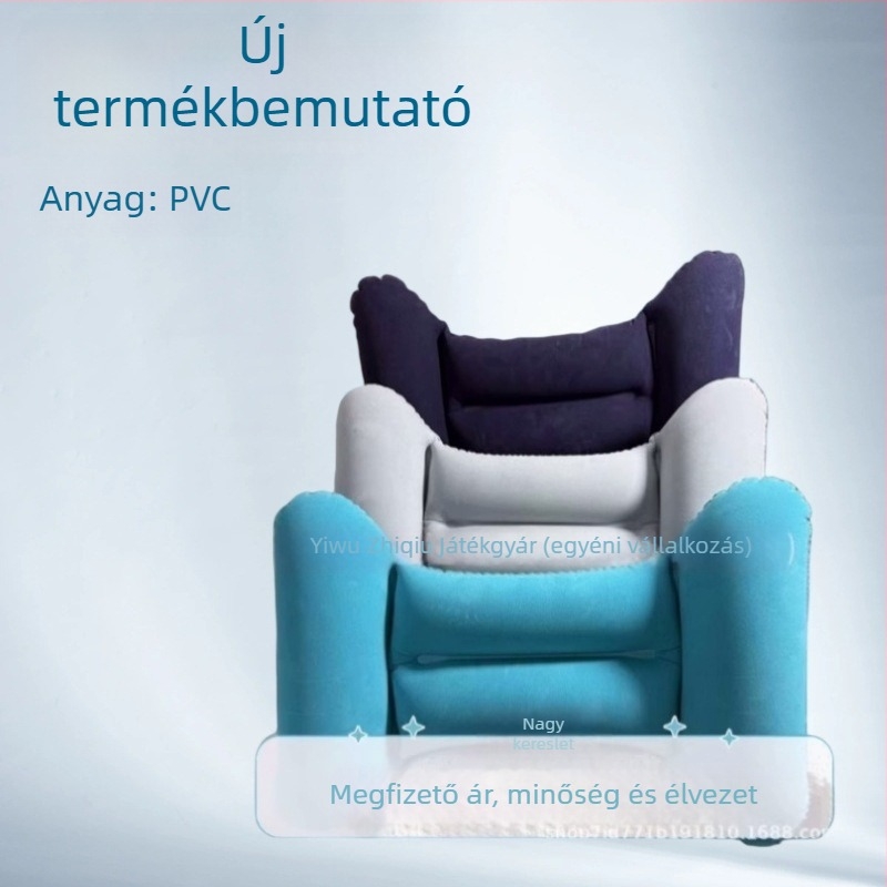 H alakú felfújható párna PVC+flocking bevonattal, Vastagság 0,18, Súly 70 g, Univerzális használat