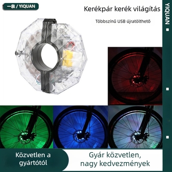 Yiquan MTB kerékagy világítás — USB töltés, dekoratív világítás, testreszabható feldolgozás