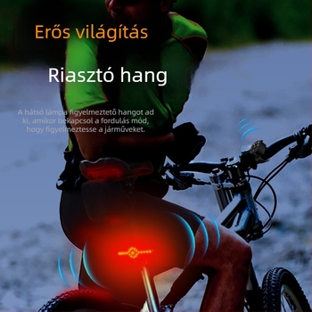 MANGELEYES kerékpár hátsó lámpa bal–jobb kanyar és fékérzékelővel, hegyi kerékpárokhoz, testreszabható feldolgozás, magáncímkéhez is kompatibilis