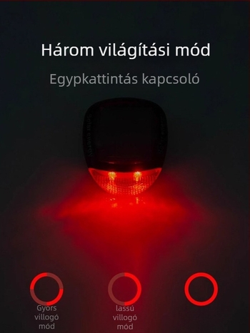 Odakon Napelemes kerékpár hátsó lámpa éjszakai tekeréshez, hegyi és országúti kerékpározáshoz