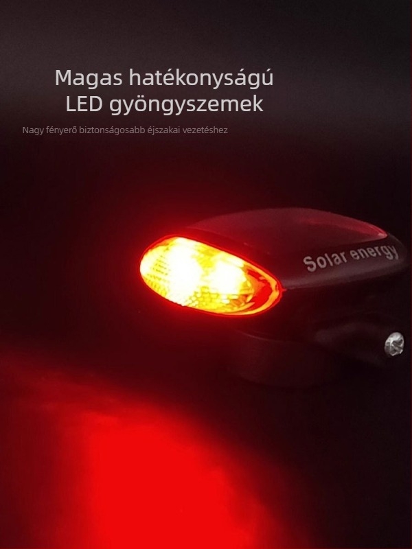 Odakon Napelemes kerékpár hátsó lámpa éjszakai tekeréshez, hegyi és országúti kerékpározáshoz