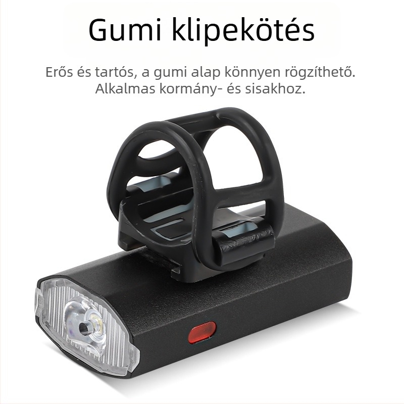 WEST BIKING kerékpáros sisak világítás – elülső és hátsó figyelmeztető lámpa, USB töltés, oldalsó világítás éjszakai hegymászó kerékpározáshoz (töltési idő 3,5 óra)