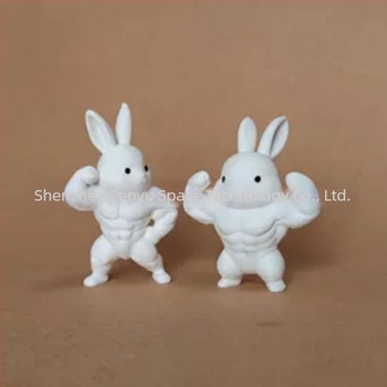 3D nyomtatott húsvéti nyúl szobor – dekoratív, PLA, testreszabható, nyúl forma, Senyu