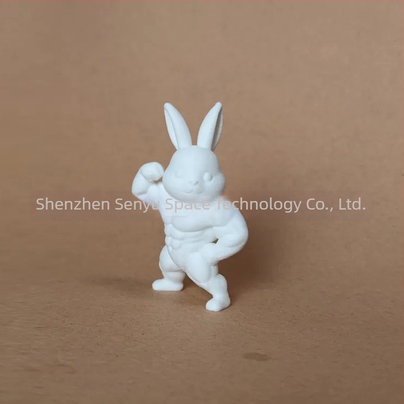 3D nyomtatott húsvéti nyúl szobor – dekoratív, PLA, testreszabható, nyúl forma, Senyu