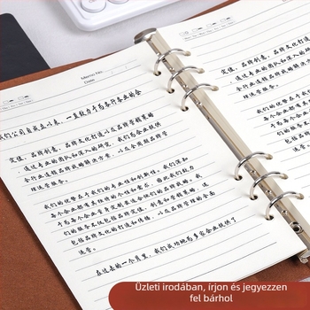 Jiuyang Üzleti Lap – Fűzhető notesz, 100 lap, 80 g írópapír, 6 lyukas kialakítás
