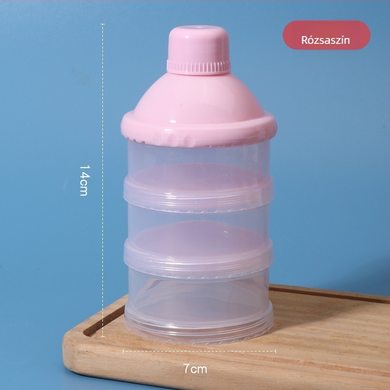 Star tejpor doboz babáknak, 3- vagy 4-rétegű, független rekeszekkel, hordozható forgó tejpor tartó, 0–3 éveseknek