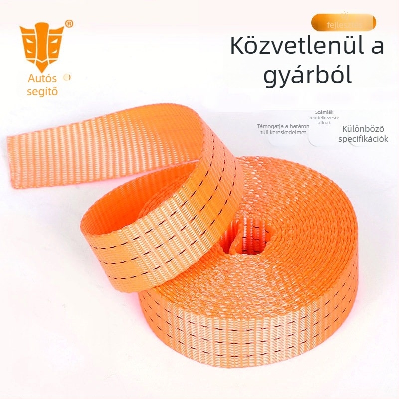 Poliészter webbing heveder, 100 cm x 25 mm, szállításhoz és rögzítéshez, kötélszalag