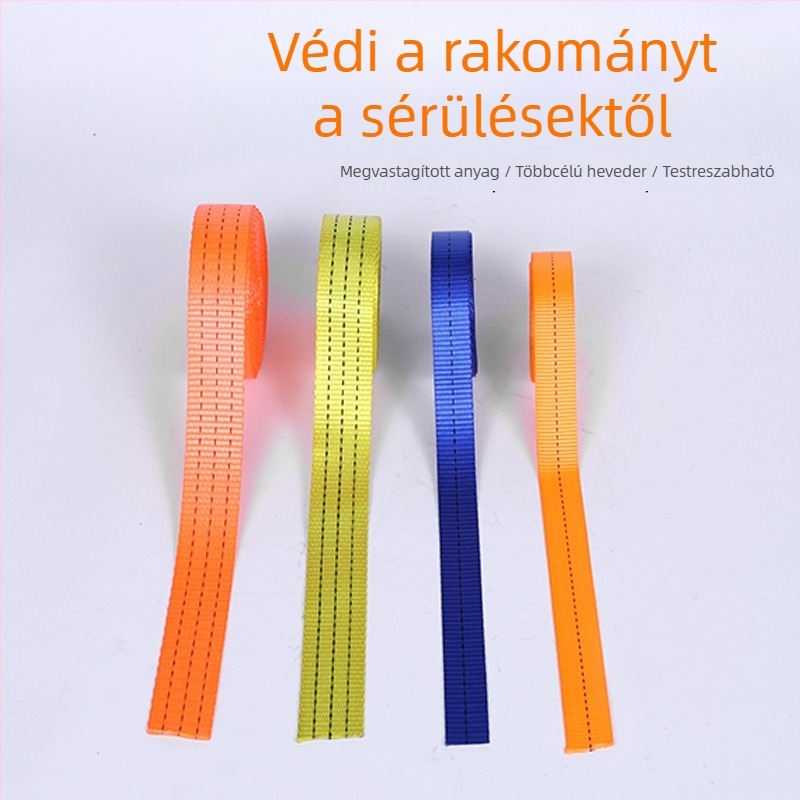 Poliészter webbing heveder, 100 cm x 25 mm, szállításhoz és rögzítéshez, kötélszalag