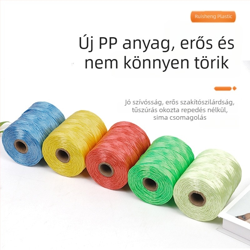 PP csomagoló kötél, kötöző és dekoratív kötél műanyag zacskókhoz, több szálból álló kötél