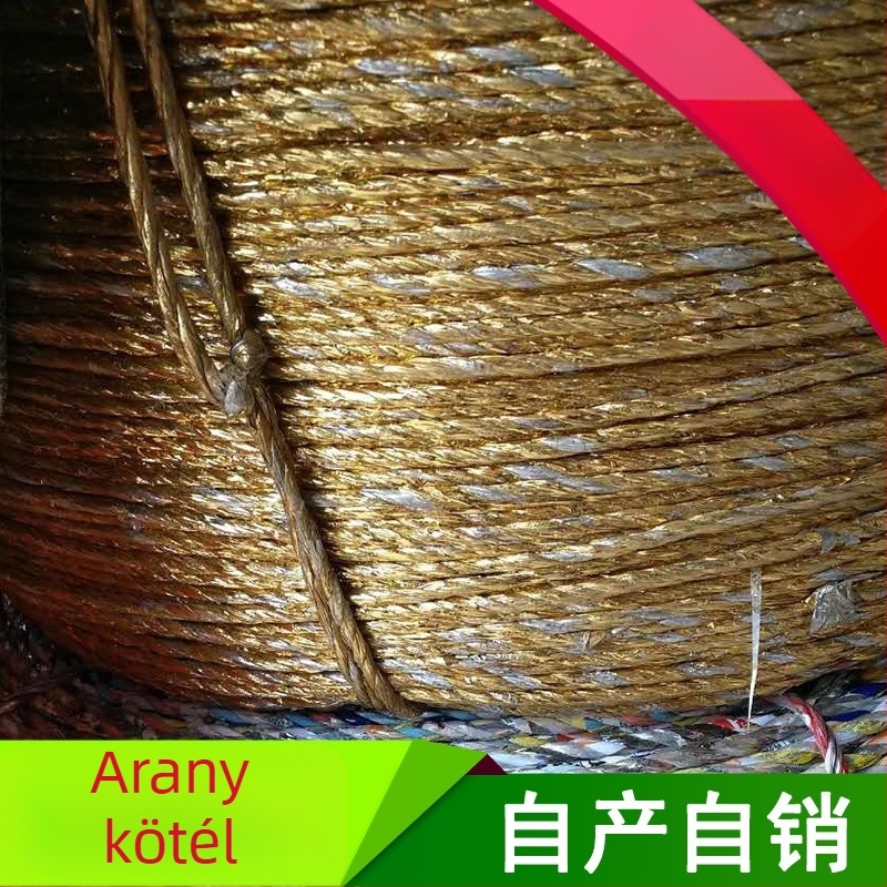 Üvegházi csomagoló kötél, Gold Rope márka, anyag: virágpapír, vastagság: 4, tömeg: 100