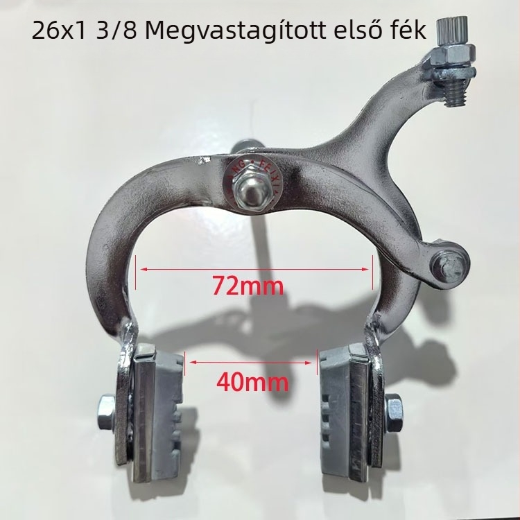 26x1 3/8 kerékpár első fék kaliper, vékony gumikhoz clamp típusú fék, megerősített rögzítő