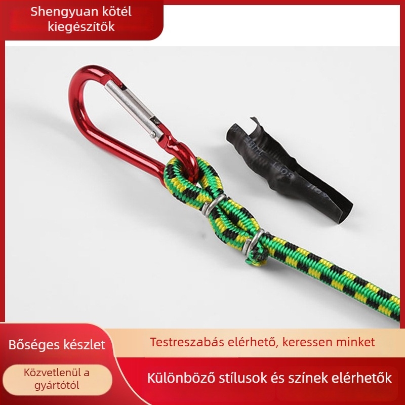 Karbineres kötél kempingezéshez: poliészter/nylon/PP, teherbírás 100, Shenzhen eredetű, importálva: Nem