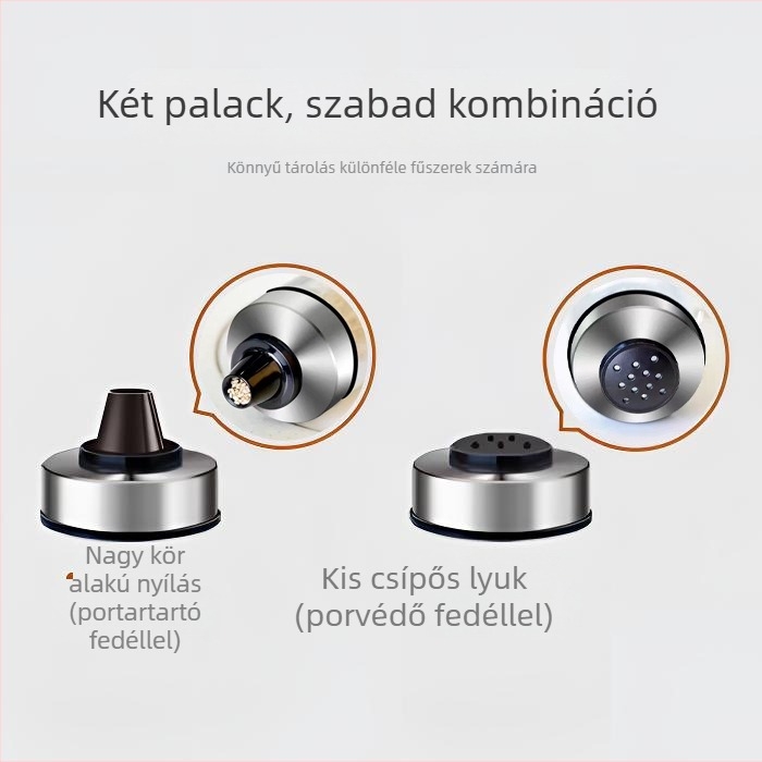 Üveg fűszertartó szilárd fűszerekhez – Lido márka, logó nyomtatása elérhető, testre szabható