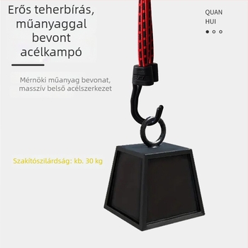 Quanhui 5 darabos lapos latex rugalmas heveder motorkerékpárhoz, 15 mm, dupla kampóval