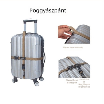 Személyre szabott kültéri poggyászheveder kettős biztonsági csattal a bőrönd és a teher biztonságos rögzítéséhez