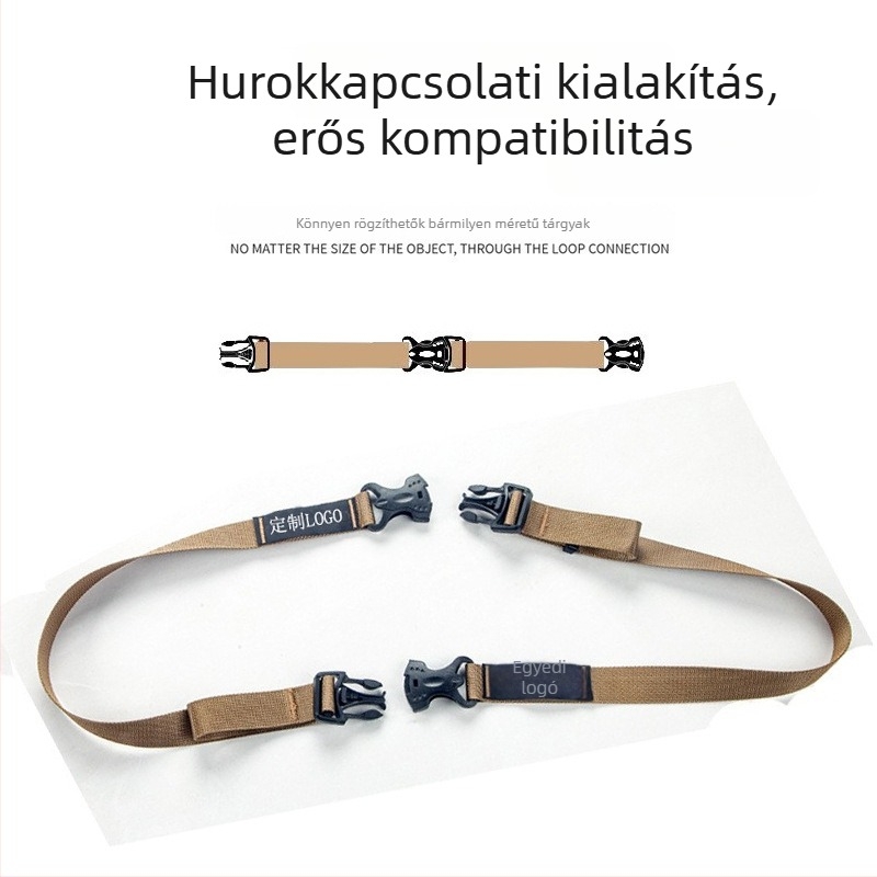 Személyre szabott kültéri poggyászheveder kettős biztonsági csattal a bőrönd és a teher biztonságos rögzítéséhez