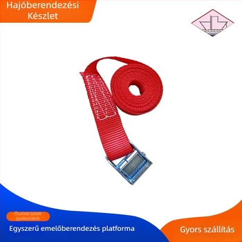 Feszítő kötöző heveder csattal, cink ötvözetű csattal, poliészter szalag, Seaport márka