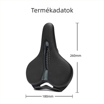 CUAKEX kerékpárülés mountain bike-hoz — vastagított, légáteresztő, kényelmes; szivacs + bőr párnázás, TPR-gumi konstrukció, testre szabható
