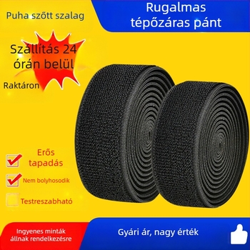 Egyedi színű nejlon elasztikus pántok Velcro-zárással, állítható