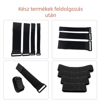 Egyedi színű nejlon elasztikus pántok Velcro-zárással, állítható