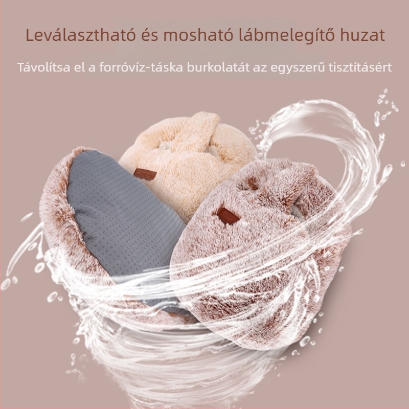 USB-s feltöltésű fűtőpapucs otthonra, fűtőtalppal, valódi bőr felsőrésszel, uniszex