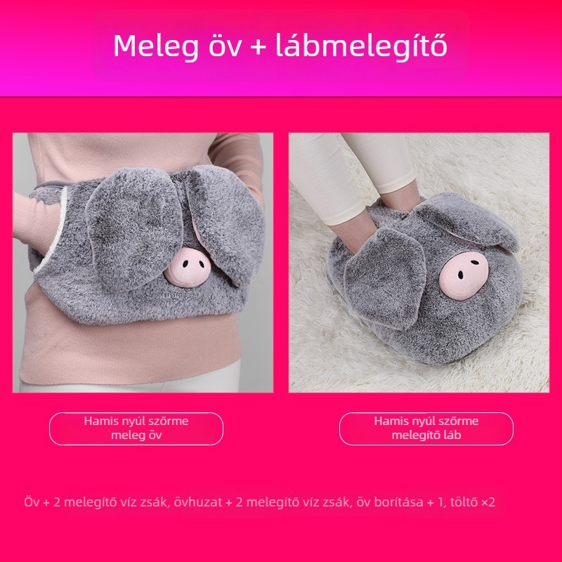 USB-s feltöltésű fűtőpapucs otthonra, fűtőtalppal, valódi bőr felsőrésszel, uniszex