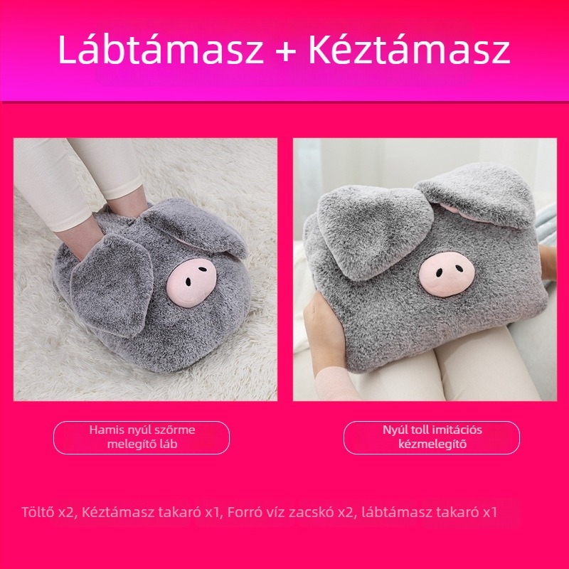 USB-s feltöltésű fűtőpapucs otthonra, fűtőtalppal, valódi bőr felsőrésszel, uniszex