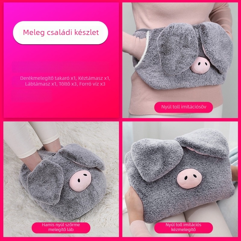 USB-s feltöltésű fűtőpapucs otthonra, fűtőtalppal, valódi bőr felsőrésszel, uniszex