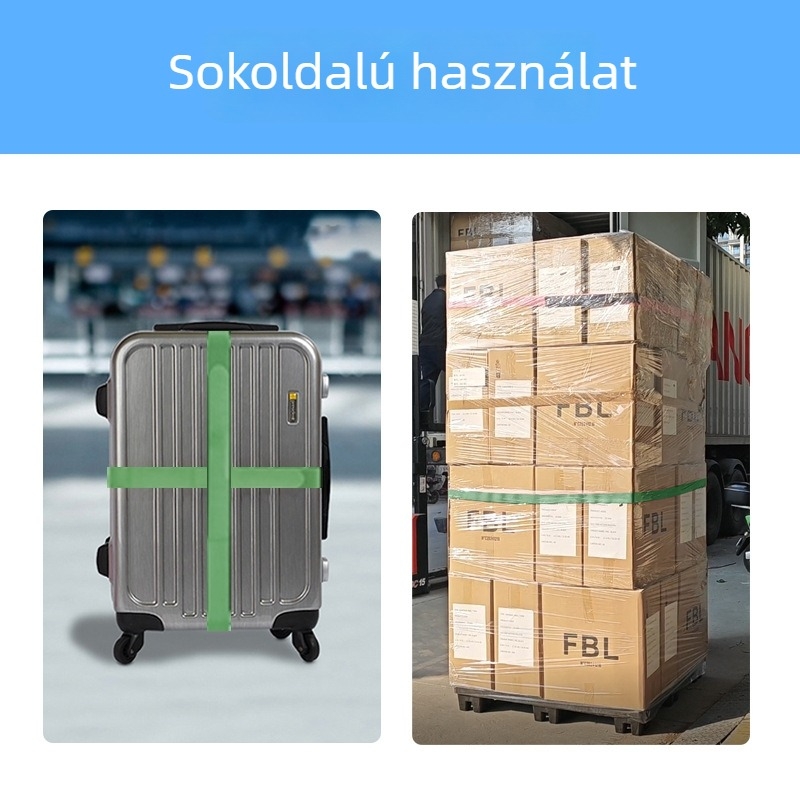 Shengbang Egyvonalas poggyászszalag – nylon, nylon Velcro, kötözéshez és rögzítéshez