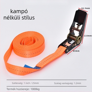 Poliészter teherheveder csörlőzáras, 1000 kg szakítószilárdság