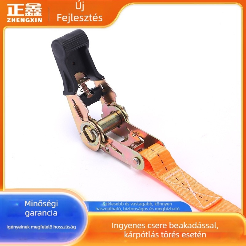 Gumianyagú feszítő kötözőszalaghoz – kampó nélküli kialakítás