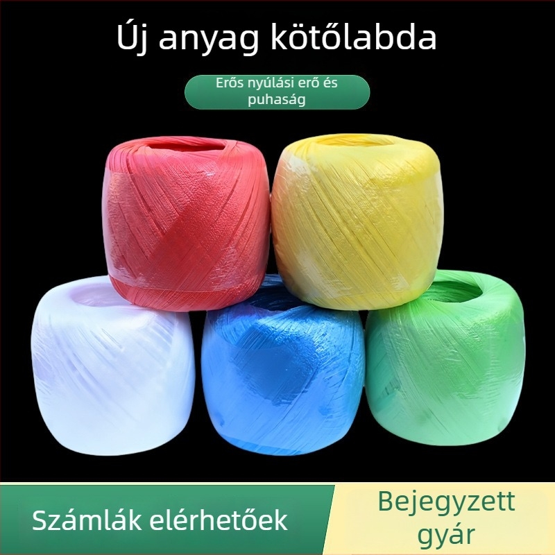 PP összekötő kötél – csomagoló kötél, szélesség 3–4 mm, vastagság 0,02 mm, márka Chuanmin