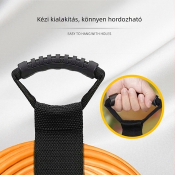 Masszív Velcro szalag kábelek rendezésére, hordozó fogantyúval