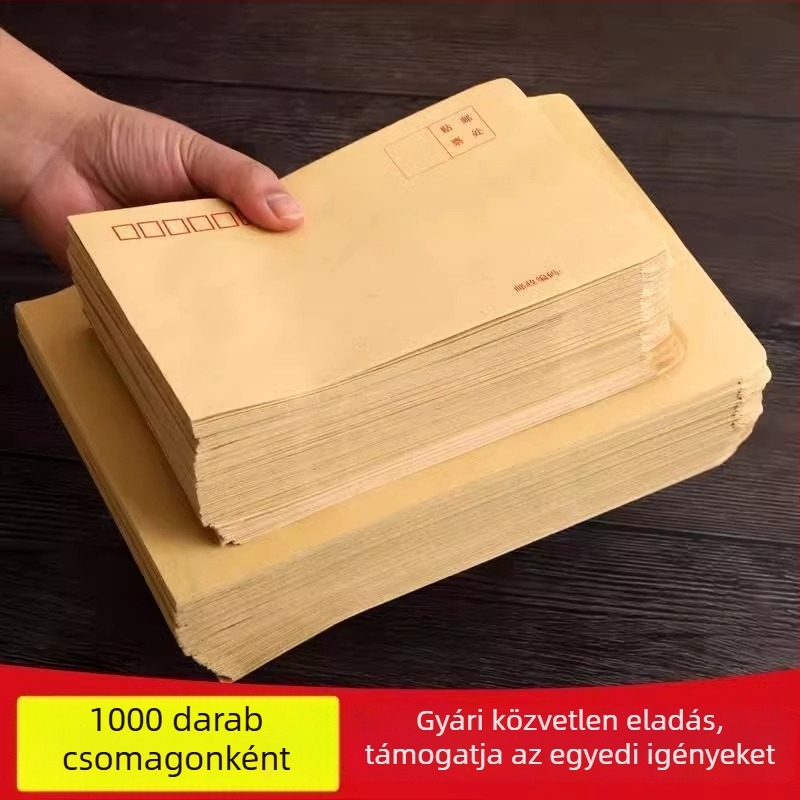 Kraft papír borítékok, postai standard borítékok, bérborítékok, készlet 5000 darab