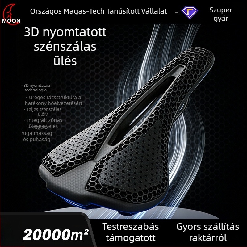 MOON ZS08 kerékpárnyereg | szénszálas | sportos stílus | alkalmas hagyományos kerékpárhoz