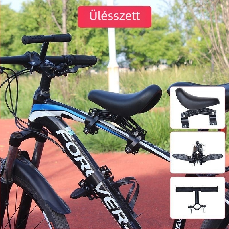 Kerékpárnyereg, előre szerelt kivitel, gyermekbiztonság, vasból készült konstrukció, Longxiang modell 000