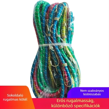 Rugalmas poggyász kötöző kötél — gumi anyag; teherbírás 10; márka: Egyéb