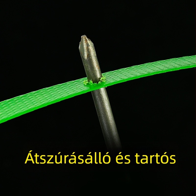 1608 PET csomagoló szalag gépi használatra – zöld, szélesség 16/19 mm, vastagság 0.8/0.9/1.0 mm, húzószilárdság 450 kg